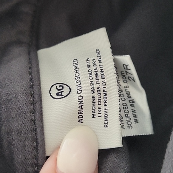 AG The Legging Super Skinny Grey Velvet - Picture 11 of 11